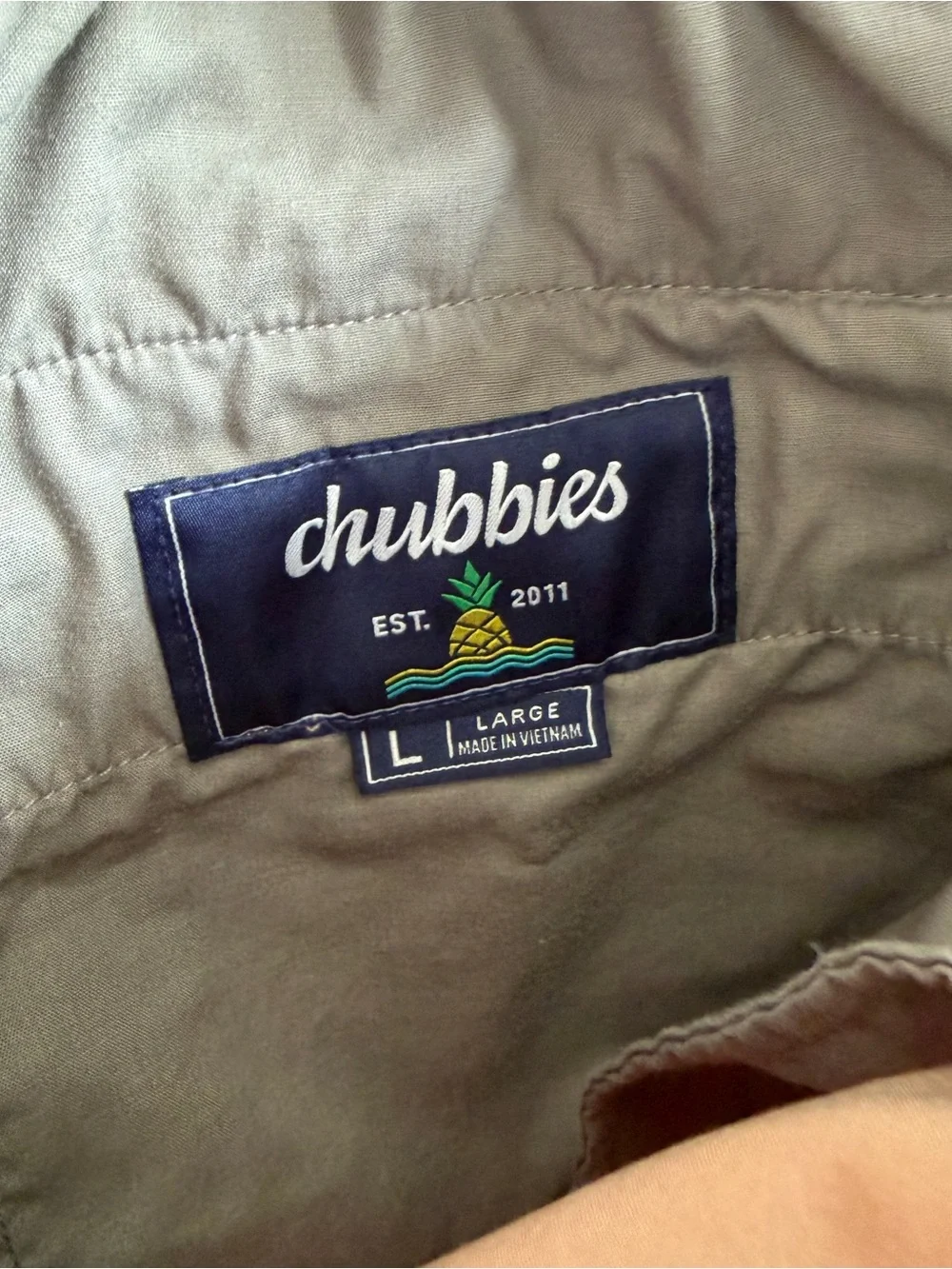 chubbies Tan Drawstring Athletic Shorts